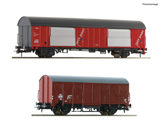 Roco H0 6600074 2-tlg. Set Postwagen der  NS - Neuheit 2024