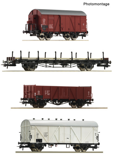 Roco H0 6600101 4-tlg. Set Güterzug der  PKP - Neuheit 2024