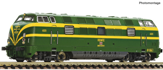 Fleischmann N 7370026 Diesellokomotive 340-020-3 der RENFE "DCC Digital + Sound" - Neuheit 2025