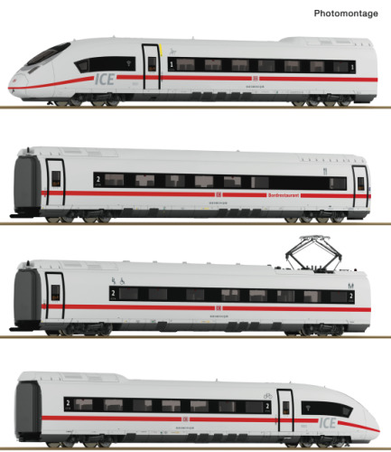 Roco H0 7720017 4-tlg. Set: Elektrotriebzug ICE 3neo (BR 408) der DB AG "AC für Märklin Digital + Sound" - Neuheit 2025