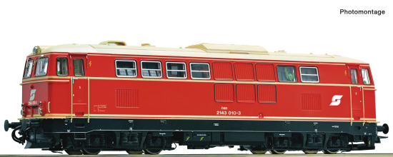 Roco H0 78074 Diesellok BR 2143 010-3 der ÖBB "AC für Märklin Digital + Sound" - Winterneuheit 2025