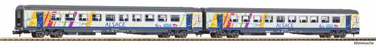 Piko N 94510 2er Set Corailwagen ALSACE 2x 2. Klasse SNCF VI - Neuheit 2025