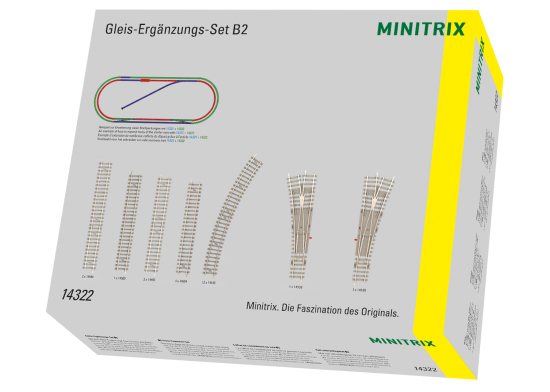 Minitrix / Trix N 14322 Gleis-Ergänzungs-Set B2 - Neuheit 2024