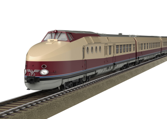Trix H0 25175 Dieseltriebzug VT 18.16 der DR/DDR "mfx / Sound / Innenbeleuchtung" - Sommerneuheit 2025
