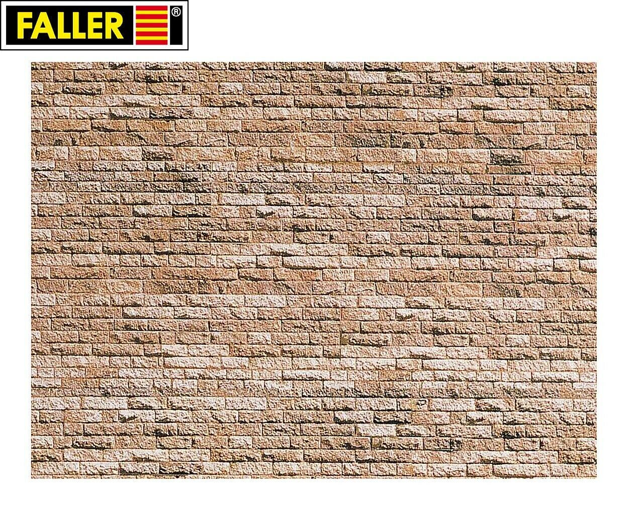 1m² - 57,28€ Faller N 222563 Mauerplatte /"Basalt/" NEU