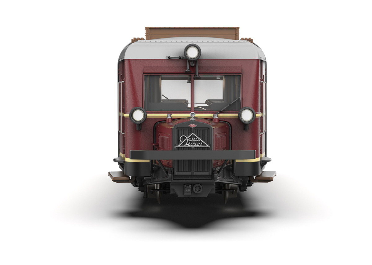 Märklin H0 38135 Wismarer Schienenbus VT 88.9 "Schweineschnäuzchen" der DB "mfx+ / Sound / LED-Innenbeleuchtung" - Neuheit 2025