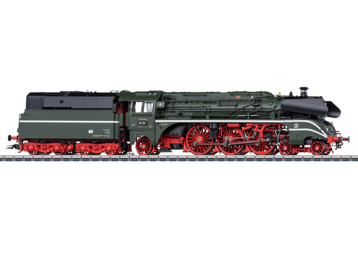 Märklin H0 39029 Dampflok BR 18 314 mit Öltender der DDR "mfx+ / Sound / Dynamischer Dampf" - Sommerneuheit 2025 Märklin H0 39029 Dampflok BR 18 314 mit Öltender der DDR "mfx+ / Sound / Dynamischer Dampf" - Sommerneuheit 2025