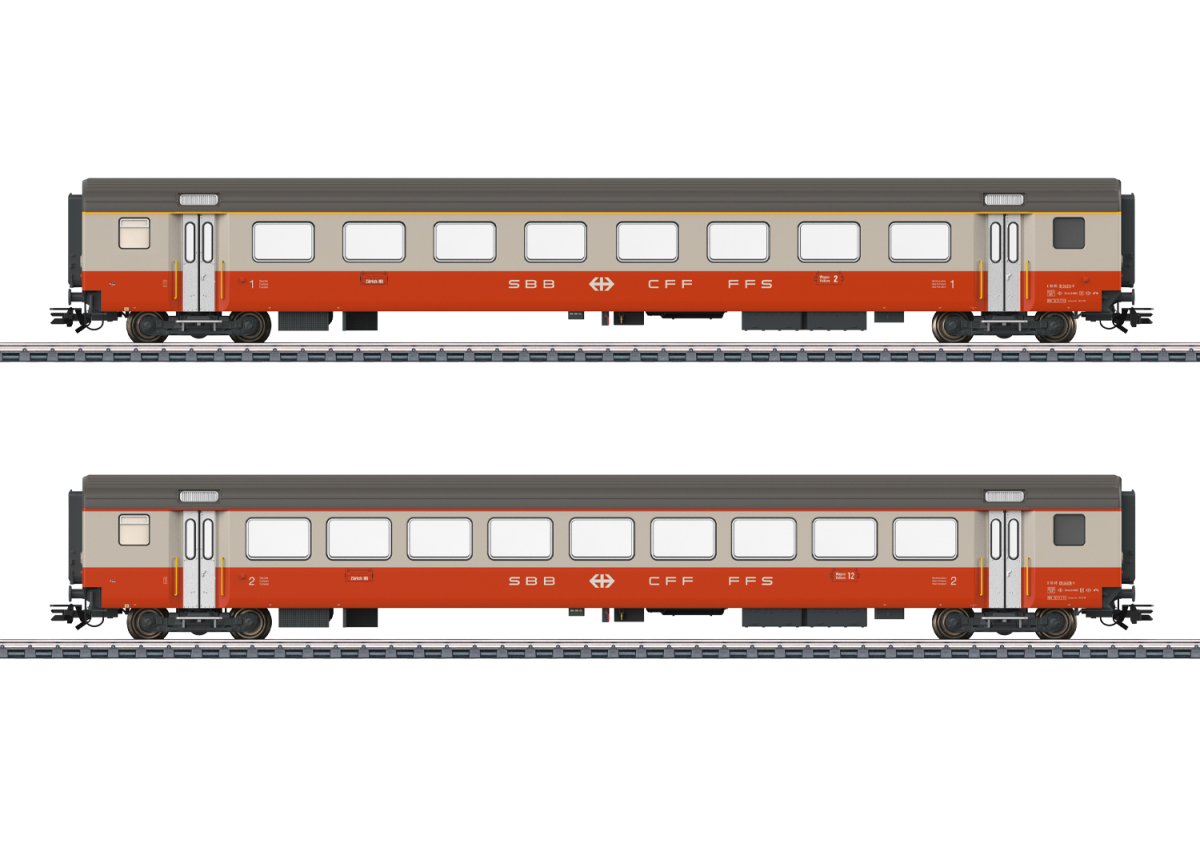 Märklin H0 42191 Personenwagen-Set Swiss Express Typ EW III der SBB "LED-Innenbeleuchtung" - Neuheit 2025