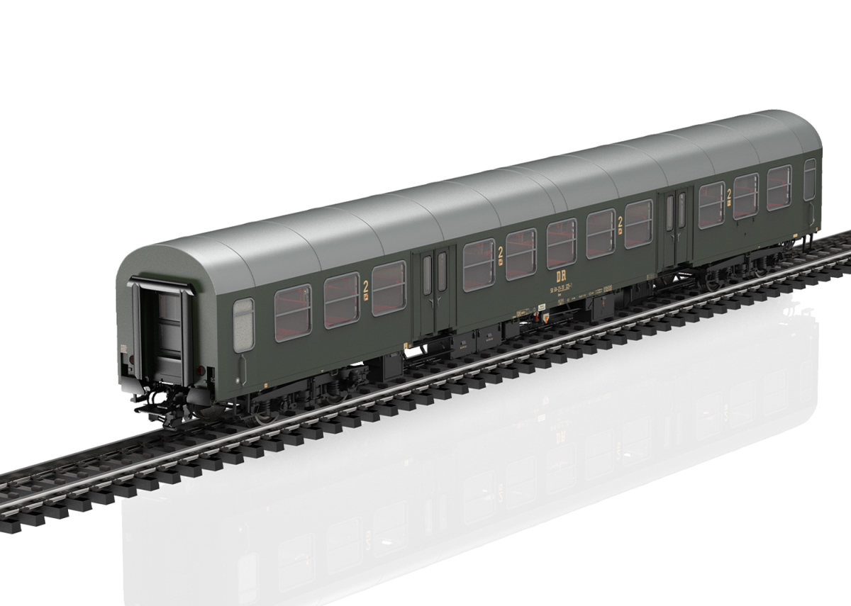 Märklin H0 42580 Personenwagen-Set "Halberstädter Mitteleinstiegswagen" der DR "LED-Innenbeleuchtung" - Neuheit 2025