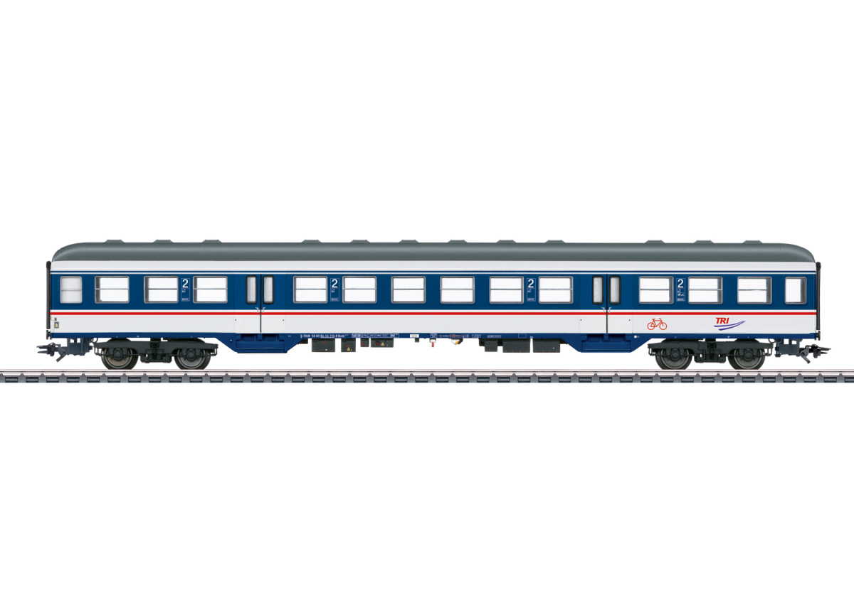 Märklin H0 43827 Personenwagen 2.Klasse der TRI - Sommerneuheit 2025 Märklin H0 43827 Personenwagen 2.Klasse der TRI - Sommerneuheit 2025