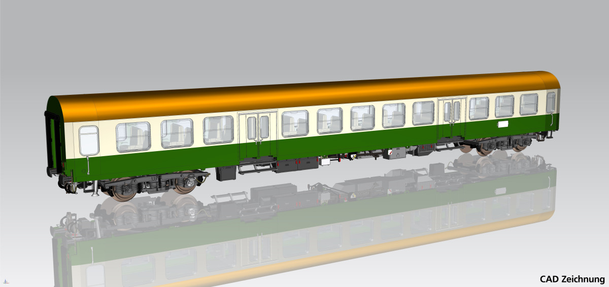 Piko H0 28005 Halberstädter Mitteleinstiegswagen 2. Klasse DR IV - Neuheit 2025