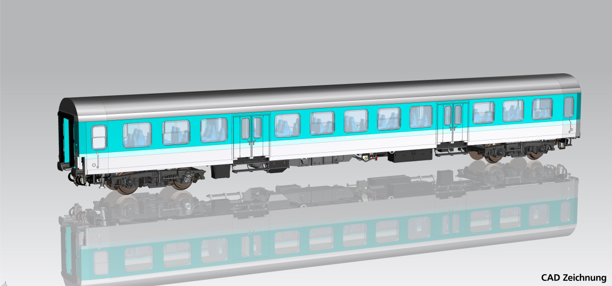 Piko H0 28007 Halberstädter Mitteleinstiegswagen 1. / 2. Klasse DB AG V - Neuheit 2025