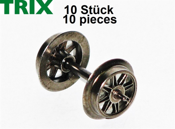 Trix H0 E34301211-S AC Wechselstrom-Radsatz Nadellagerung (10 Stück) 