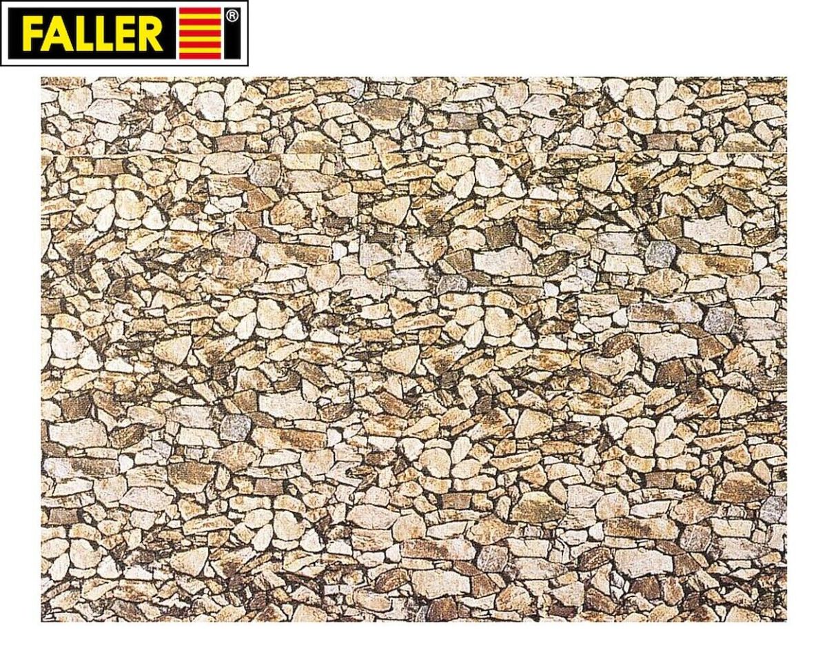 Faller N 222562 Mauerplatte "Naturstein" (1m² - 63,68 €) 