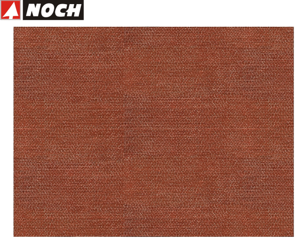 NOCH N 56910 3D-Kartonplatte / Mauerplatte "Klinker rot" (1 m² - 66,88 €) 