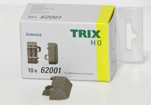 Trix H0 62001-S C-Gleis Endstück zur Gleisböschung (10 Stück) 