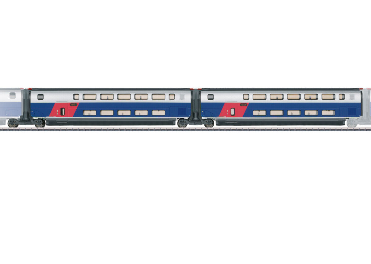 Märklin H0 43423 Ergänzungswagen-Set 1 zum TGV Euroduplex 37793 