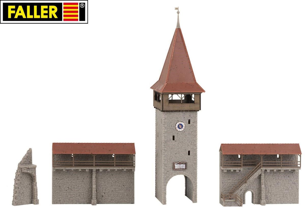 Faller N 232171 Altstadtturm mit Mauer 