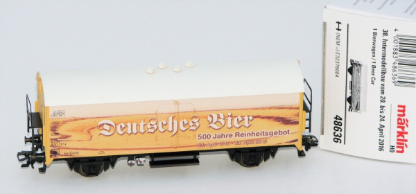 Märklin H0 48636 Gedeckter Güterwagen "Deutsches Bier" 