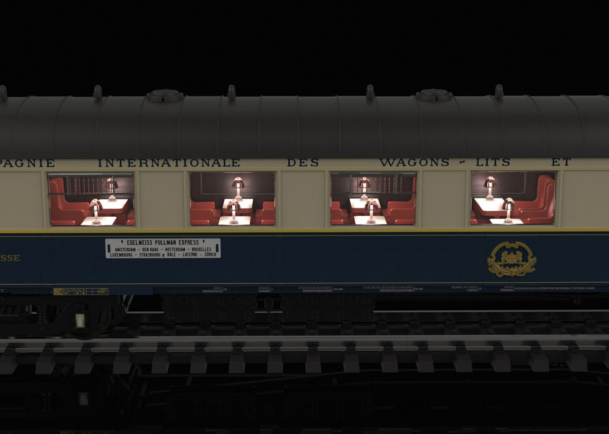 Märklin H0 42470 Pullmanwagen-Set „Edelweiß“ der CIWL "LED-Innenbeleuchtung" - Neuheit 2023 Märklin H0 42470 Pullmanwagen-Set „Edelweiß“ der CIWL "LED-Innenbeleuchtung" - Neuheit 2023