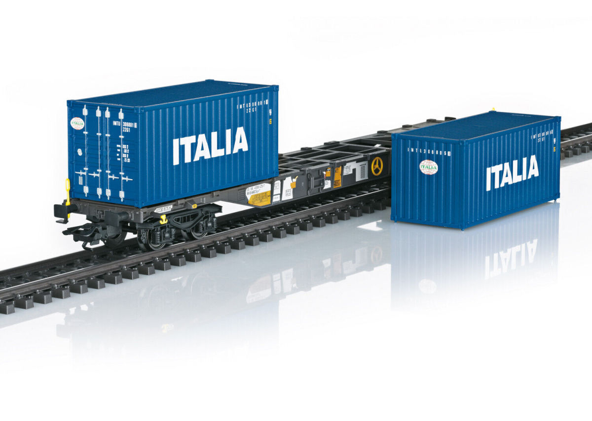 Märklin H0 47460 Containertragwagen-Set Bauart Sgns der AAE 2-teilig - Neuheit 2023