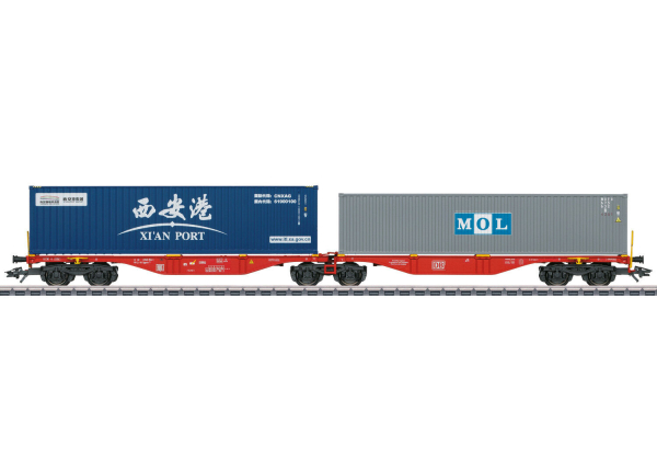 Märklin H0 47815 Doppel-Containertragwagen Sggrss 80 der DB AG 