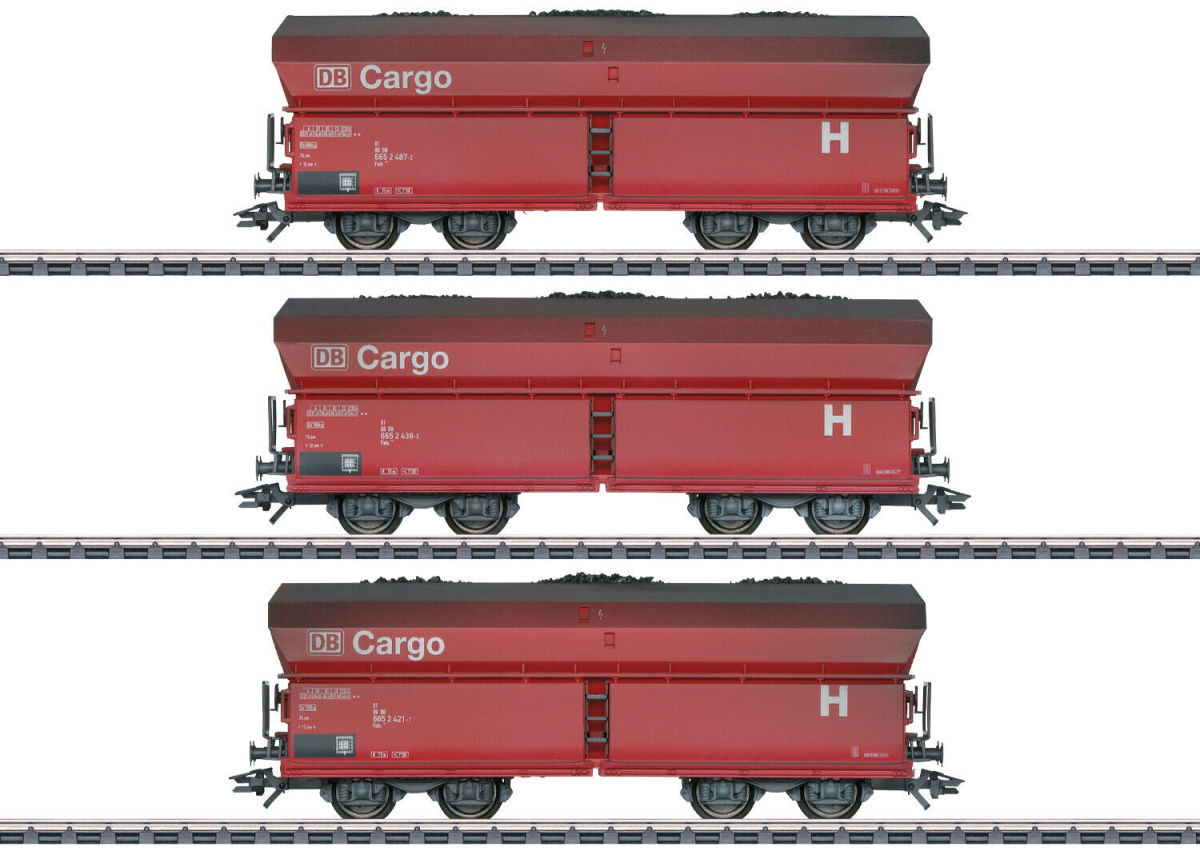 Märklin H0 46238 Selbstentladewagen-Set Fals 176 der DB Cargo gealtert 