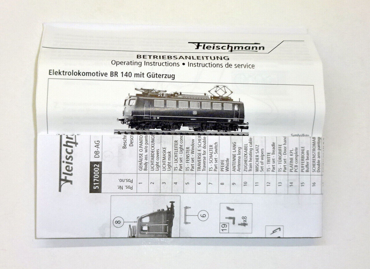 Fleischmann N 5170002-1 E-Lok BR 140 der DB AG "analog mit DSS" 