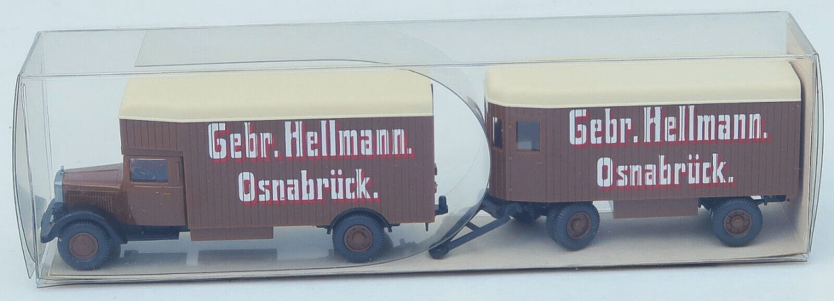 Wiking 1:87 27845 Mercedes L 2500 Möbellastzug "Hellmann Osnabrück" 