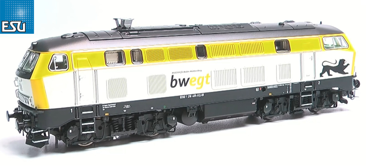 ESU H0 31016-S Zugset "Bwegt" mit Diesellok BR 218 der DB 5-teilig 