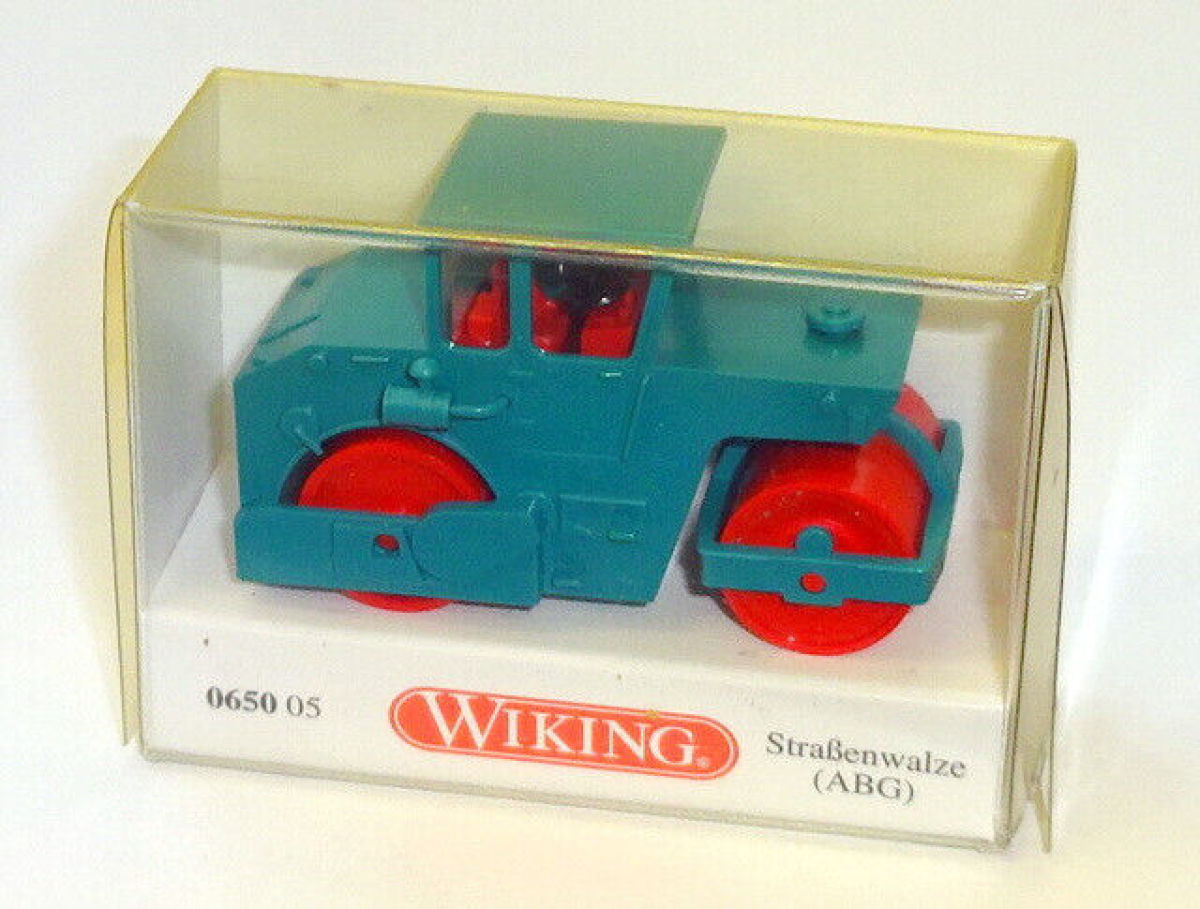 Wiking H0 065005 Straßenwalze ABG wasserblau 1:87 W55