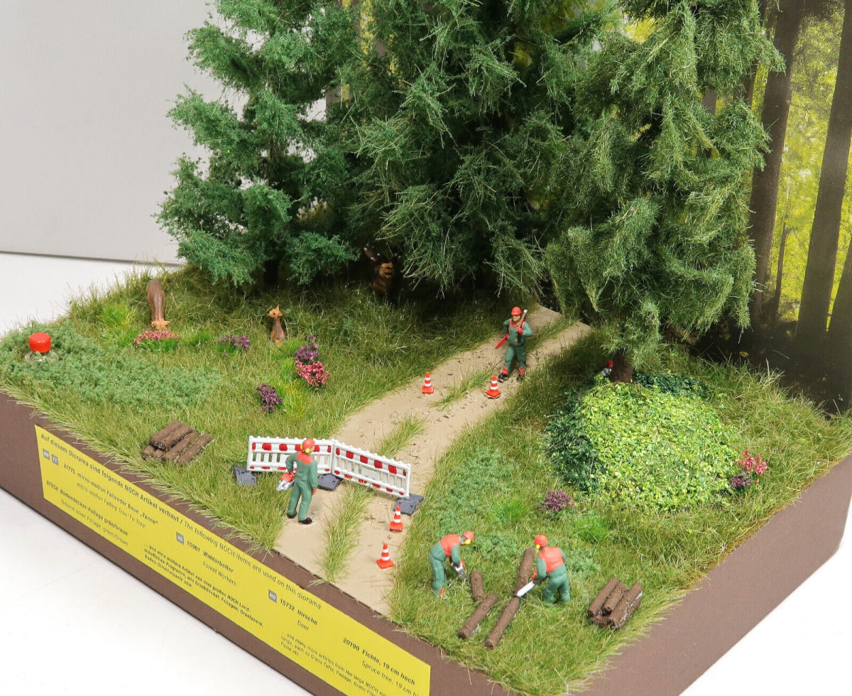 NOCH H0 71828 Exklusives Händler-Diorama "Baumfällarbeiten" 