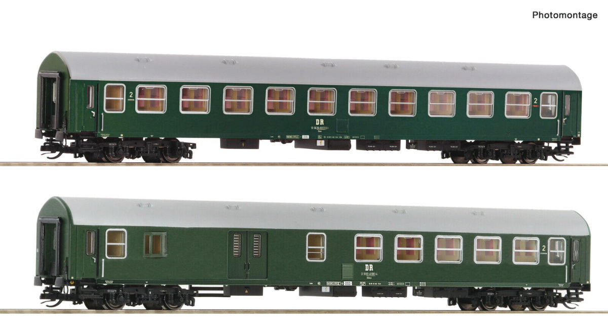 Roco TT 6280005 Reisezugwagen-Set Y/B 70 der DR 