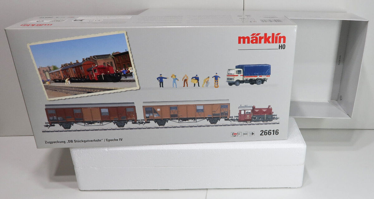 Märklin H0 26616 Leerkarton der Zugpackung "DB Stückgutverkehr" 