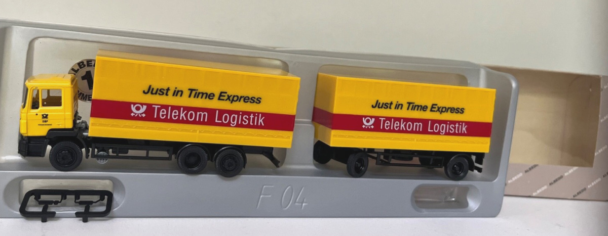 Albedo 1:87 800019 MAN F90 Hängerzug Telekom Logistik A859 Albedo 1:87 800019 MAN F90 Hängerzug Telekom Logistik A859