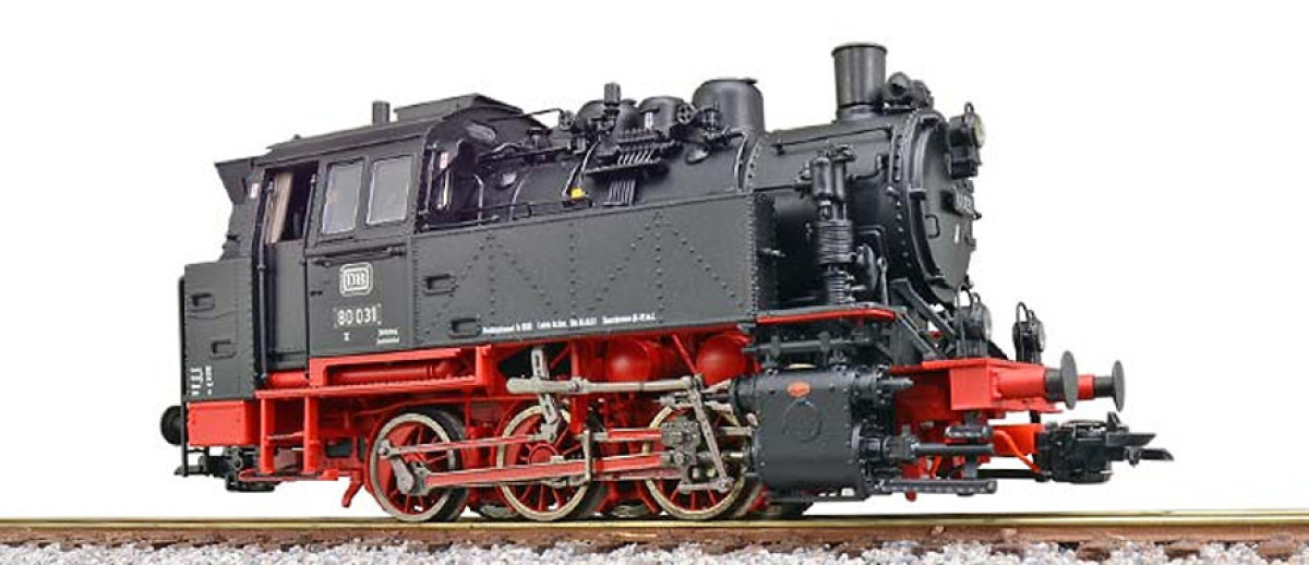 ESU H0 AC/DC 31650 Dampflok BR 80 031 der DB "Sound + Dampf" ESU H0 AC/DC 31650 Dampflok BR 80 031 der DB "Sound + Dampf"