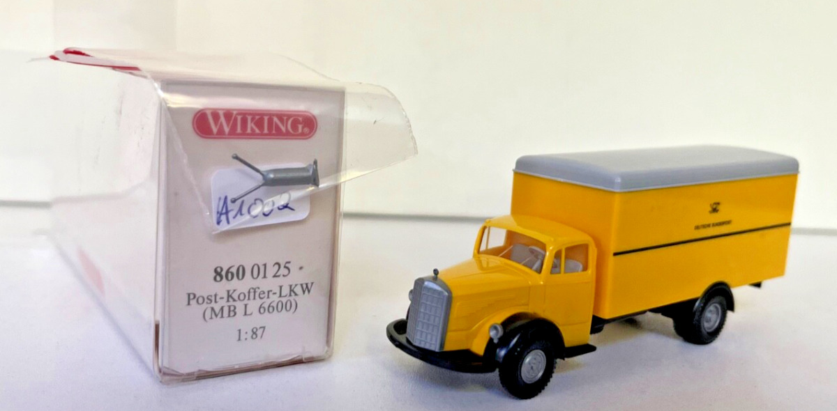 Wiking 1:87 8600125 MB L 6600 Post Koffer LKW A1002 Wiking 1:87 8600125 MB L 6600 Post Koffer LKW A1002