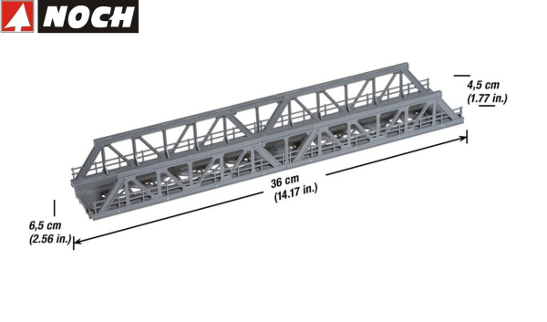 NOCH H0 21310 Gitterbrücke 36 cm 