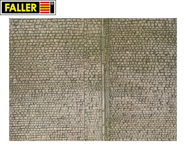 Faller H0 170601 Mauerplatte "Pflaster" (1m² - 63,68 €) 