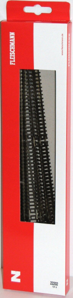 Fleischmann N 22202-S Gerades Gleis 312,6 mm (12 Stück) 