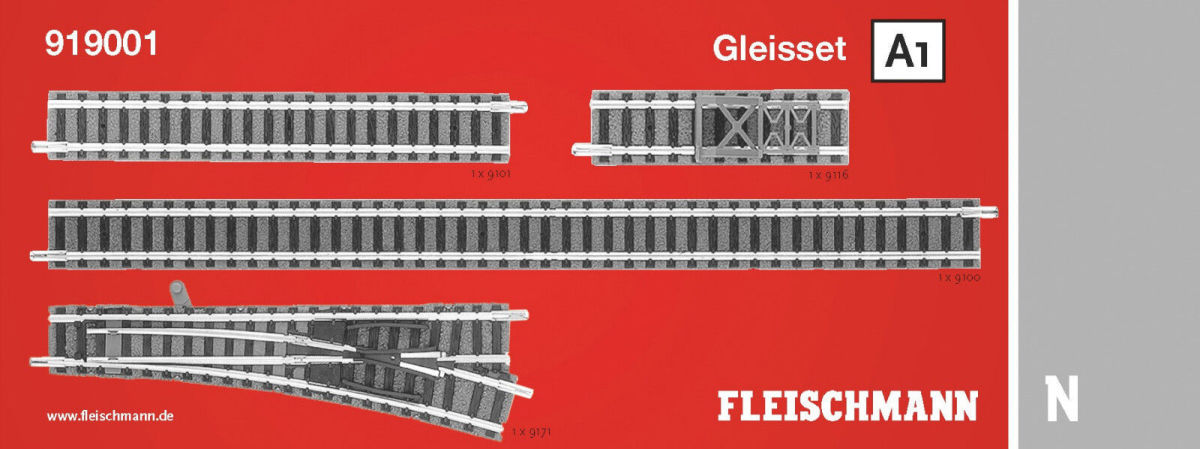 Fleischmann N 919001 Gleisset A1 