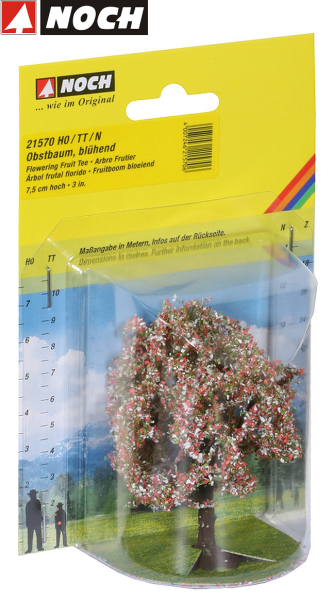NOCH 21570 Obstbaum blühend, 7,5 cm hoch (1 Stück) 