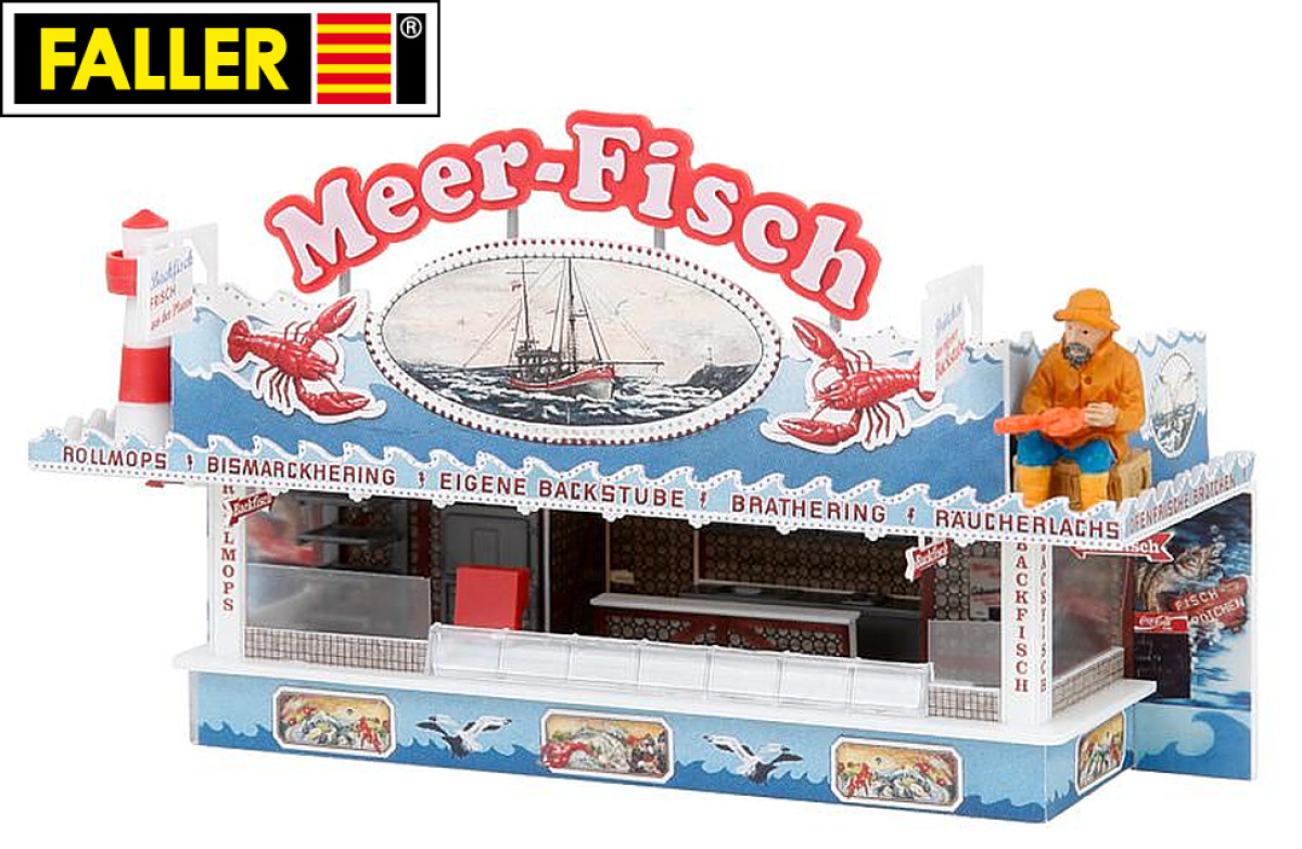 Faller H0 140445 Kirmesbude Meer-Fisch 