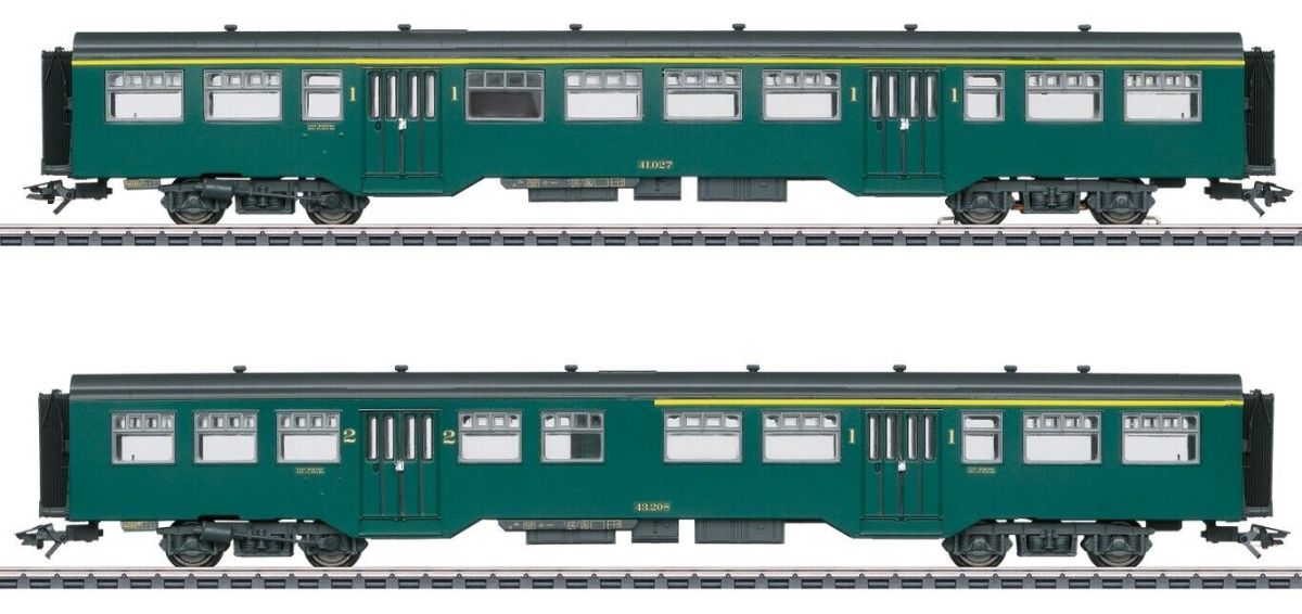 Trix H0 25480-S Zugset Reihe 1 mit Personenwagen Typ M2 der SNCB 