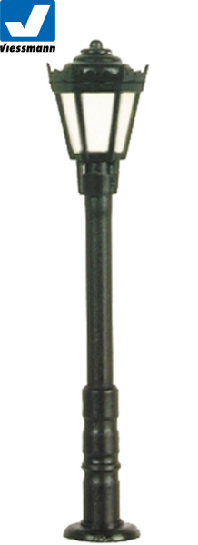 Viessmann N 6470 Parklaterne schwarz, LED warmweiß 