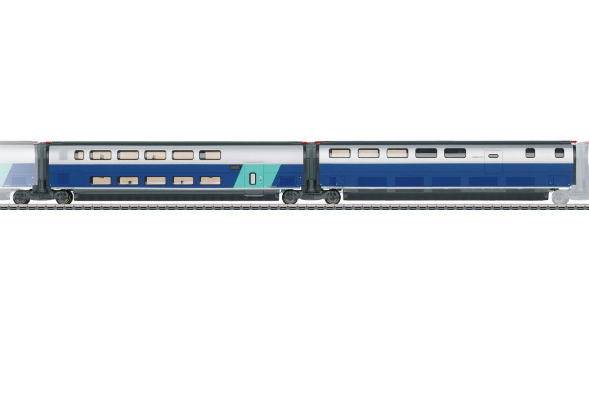 Märklin H0 43443 Ergänzungswagen-Set 3 zum TGV Euroduplex 37793 Märklin H0 43443 Ergänzungswagen-Set 3 zum TGV Euroduplex 37793