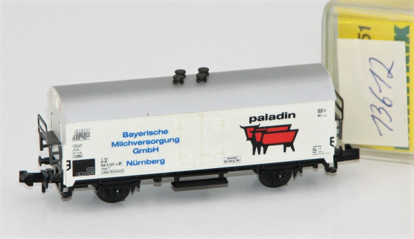 Minitrix N 13612 Gedeckter Güterwagen "Paladin" der DB 