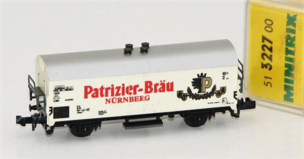 Minitrix N 3227 Kühlwagen "Patrizier-Bräu Nürnberg" der DB 