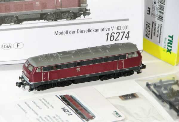 Minitrix N 16274 Diesellok BR V162 001 der DB "DCC Digital + Sound" 