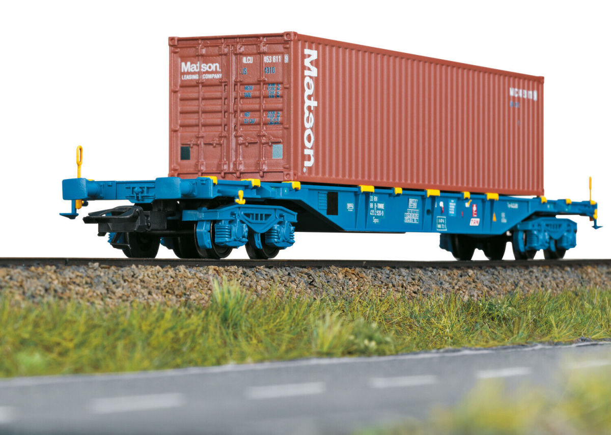 Märklin H0 47136 Container-Tragwagen Bauart Sgnss der T.R.W. Brüssel 
